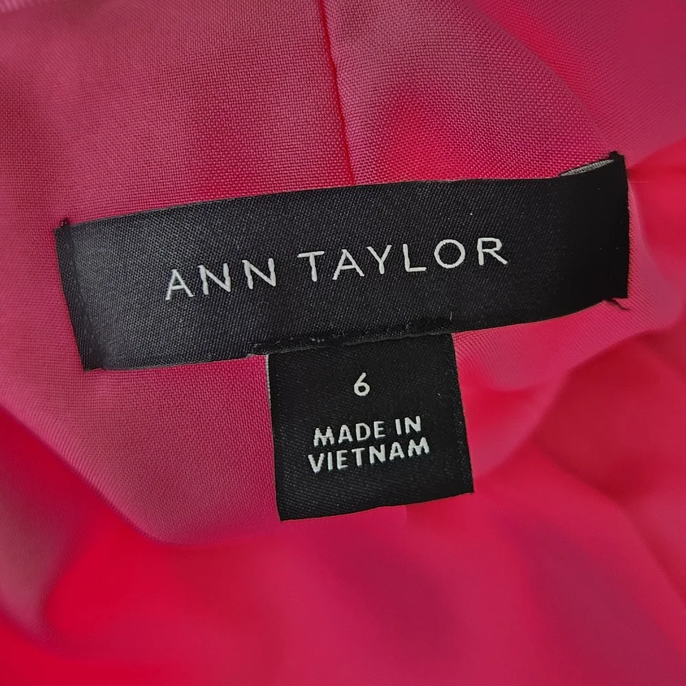 Ann Taylor Pink Tweed Blazer - Picture 6 of 8